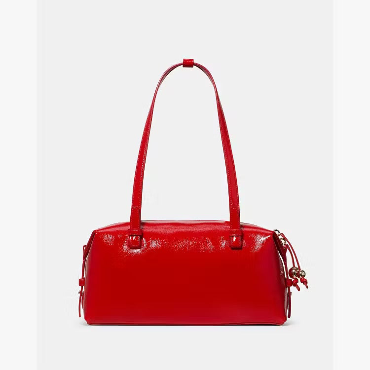 ♠️kate spade Billie Shiny Leather Shoulder Bag, ks Bright Red NWT