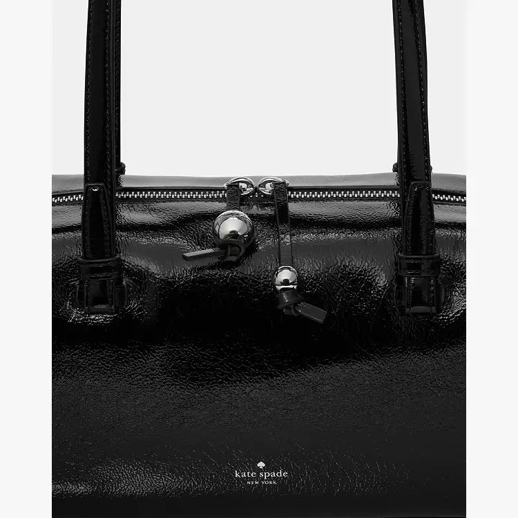 ♠️kate spade Billie Shiny Leather Shoulder Bag, Black NWT