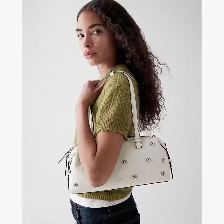 ♠️kate spade Billie Studded Shoulder Bag, Meringue White NWT