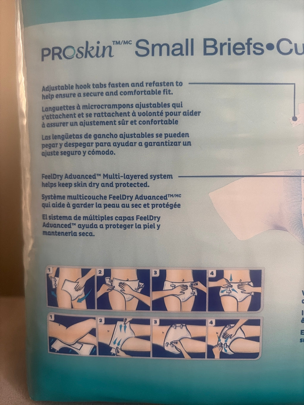TENA® Proskin Plus Unisex Adult Small Brief 3X Protection Pack of 20 Counts Qty Brand New