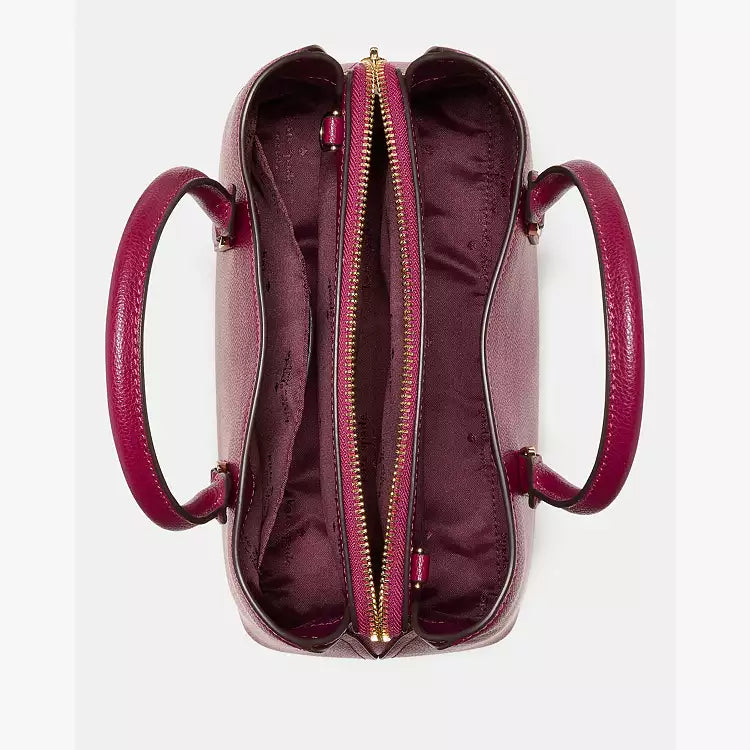 ♠️kate spade Thompson Street Pebbled Leather Small Crossbody Satchel Bag, Dark Raspberry NWT