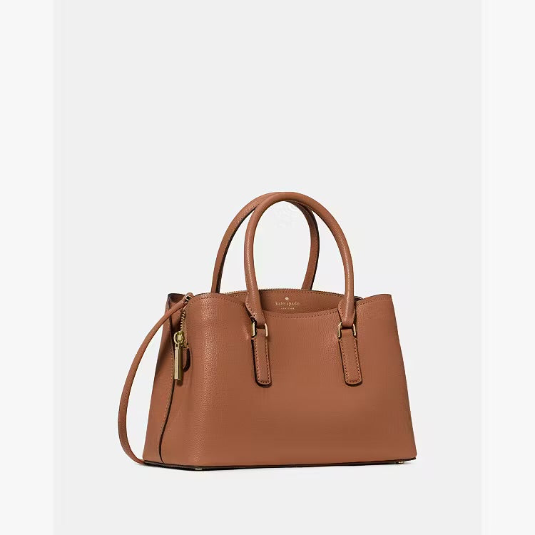 ♠️kate spade Thompson Street Pebbled Leather Small Crossbody Satchel Bag, Warm Gingerbread NWT