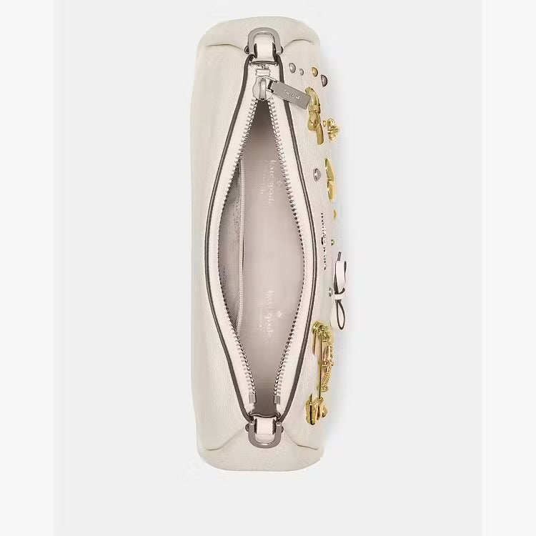 ♠️kate spade Kayla Charmed Crossbody Shoulder Bag, Meringue White Multi, NWT