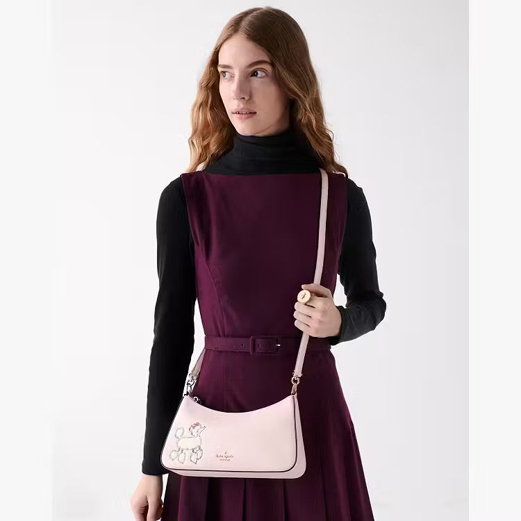 ♠️kate spade Margot Dottie Poodle Crossbody Shoulder Bag, Light Rosebud Multi NWT