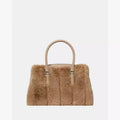 ♠️kate spade Thompson Street Faux Fur Small Crossbody Satchel Bag, Natural NWT
