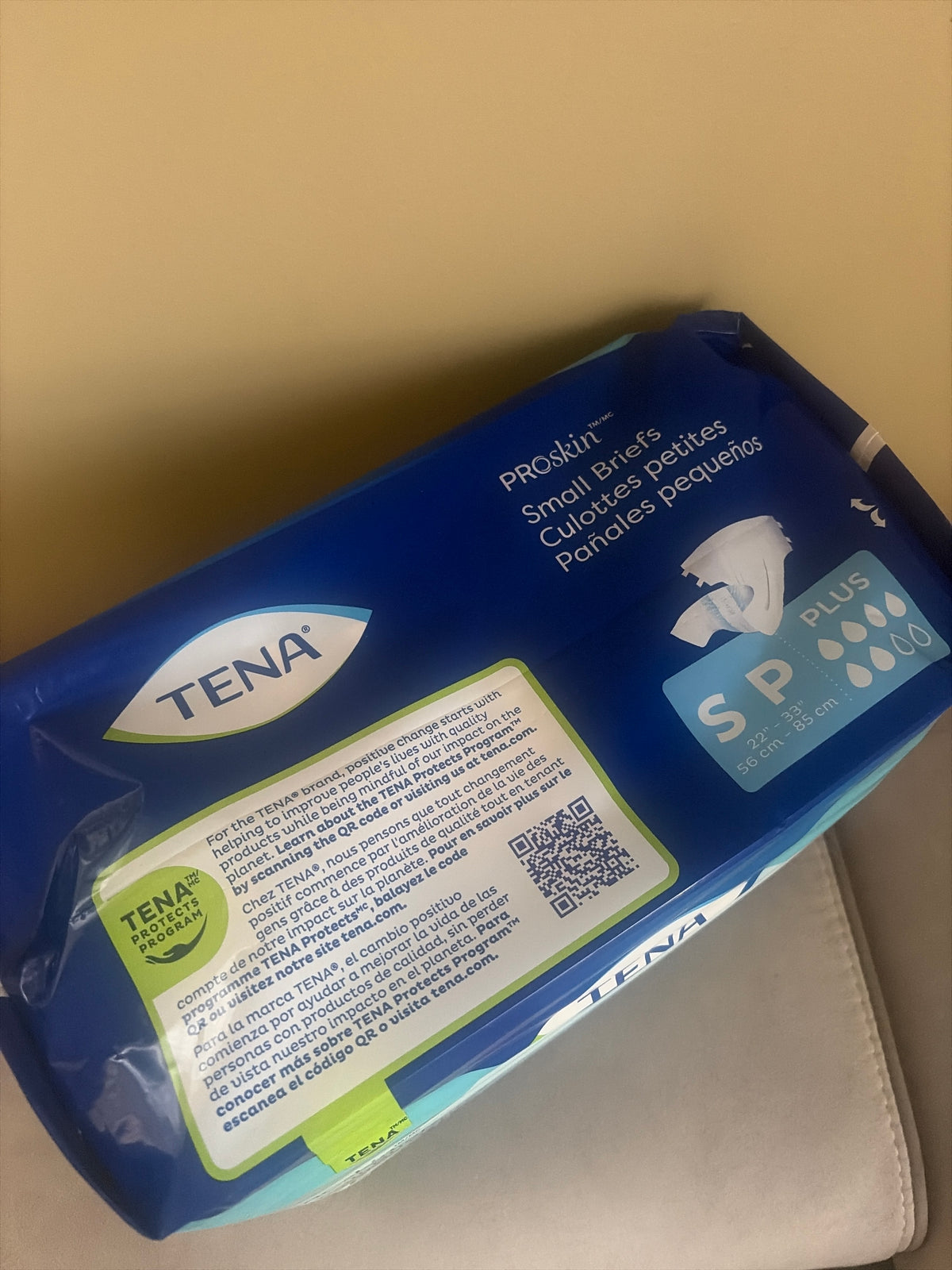 TENA® Proskin Plus Unisex Adult Small Brief 3X Protection Pack of 20 Counts Qty Brand New