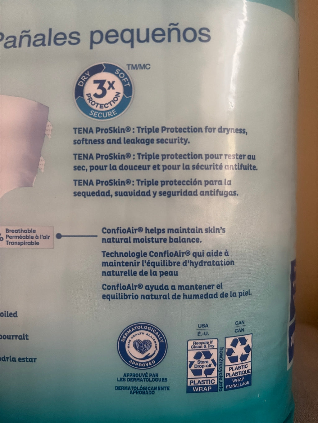 TENA® Proskin Plus Unisex Adult Small Brief 3X Protection Pack of 20 Counts Qty Brand New