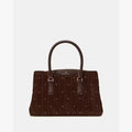 ♠️kate spade Thompson Street Quilted Suede Small Crossbody Satchel Bag, Hot Fudge NWT
