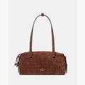 ♠️kate spade Billie Suede Croc Shoulder Bag, Chocolate Truffle Brown NWT