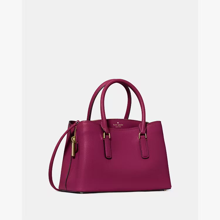 ♠️kate spade Thompson Street Pebbled Leather Small Crossbody Satchel Bag, Dark Raspberry NWT