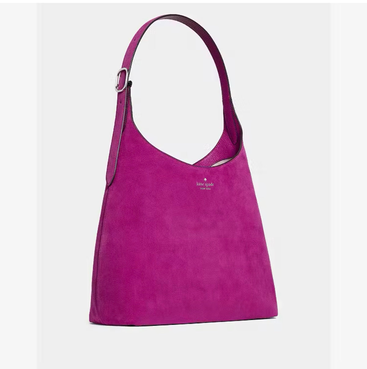 ♠️kate spade 454 Suede Large Shoulder Bag, Beet, NWT