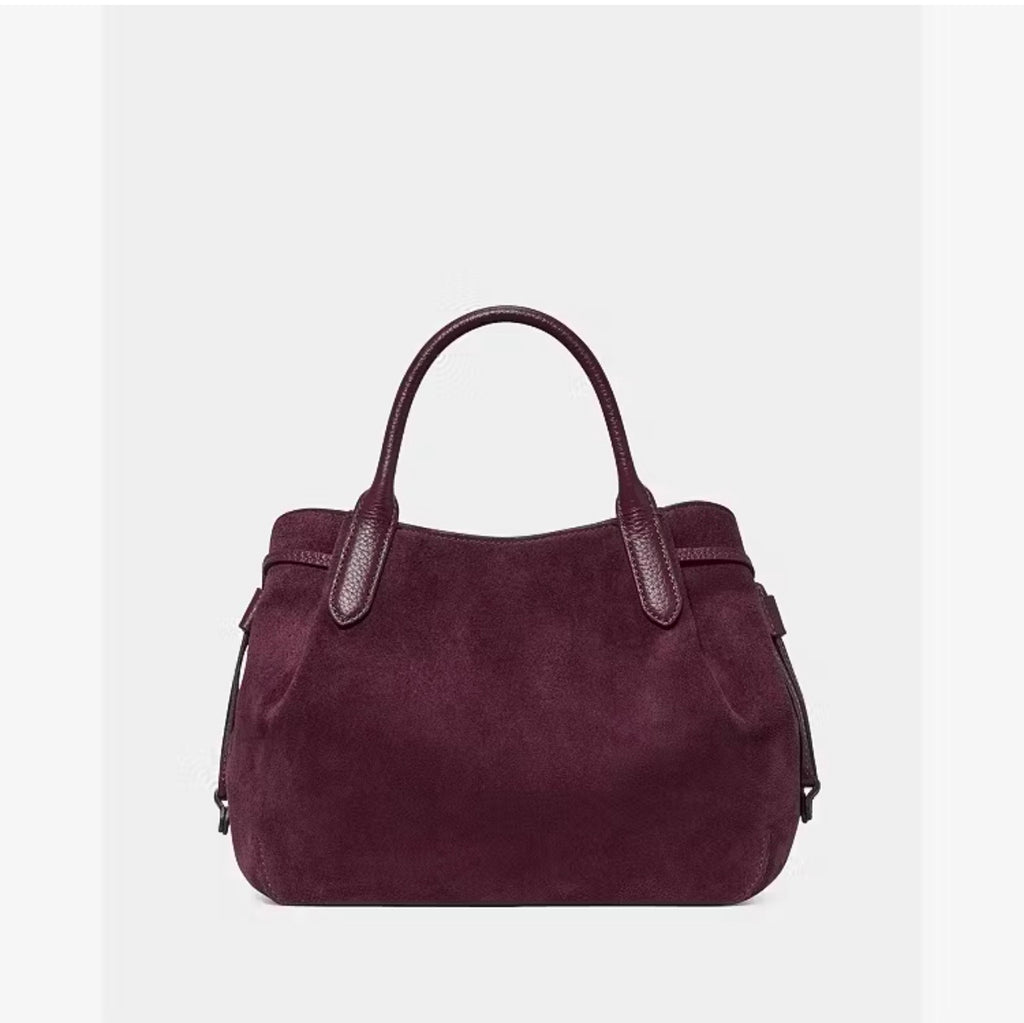 ♠️kate spade Dumpling Suede Small Crossbody Satchel Bag, Deep Cherry NWT