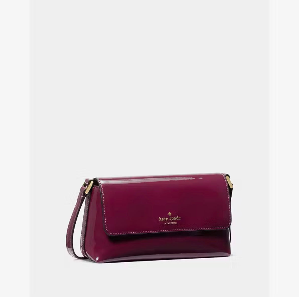 ♠️kate spade Gwen Patent Crossbody Bag, Deep Cherry NWT