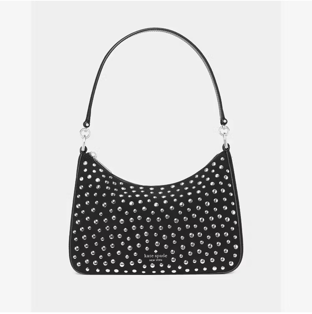 ♠️kate spade Margot Studded Medium Shoulder Crossbody Bag, Black Multi NWT