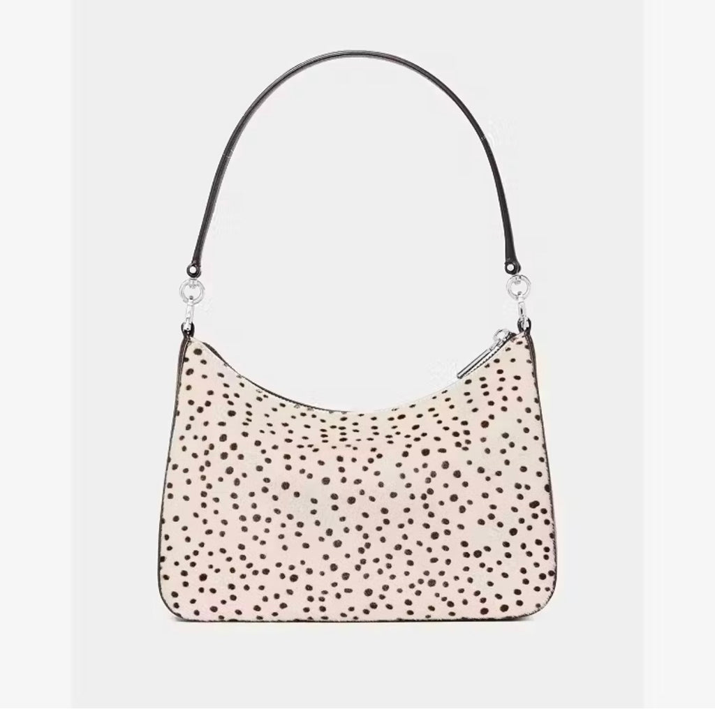 ♠️kate spade Margot Haircalf Medium Crossbody Shoulder Bag, Natural Multi NWT