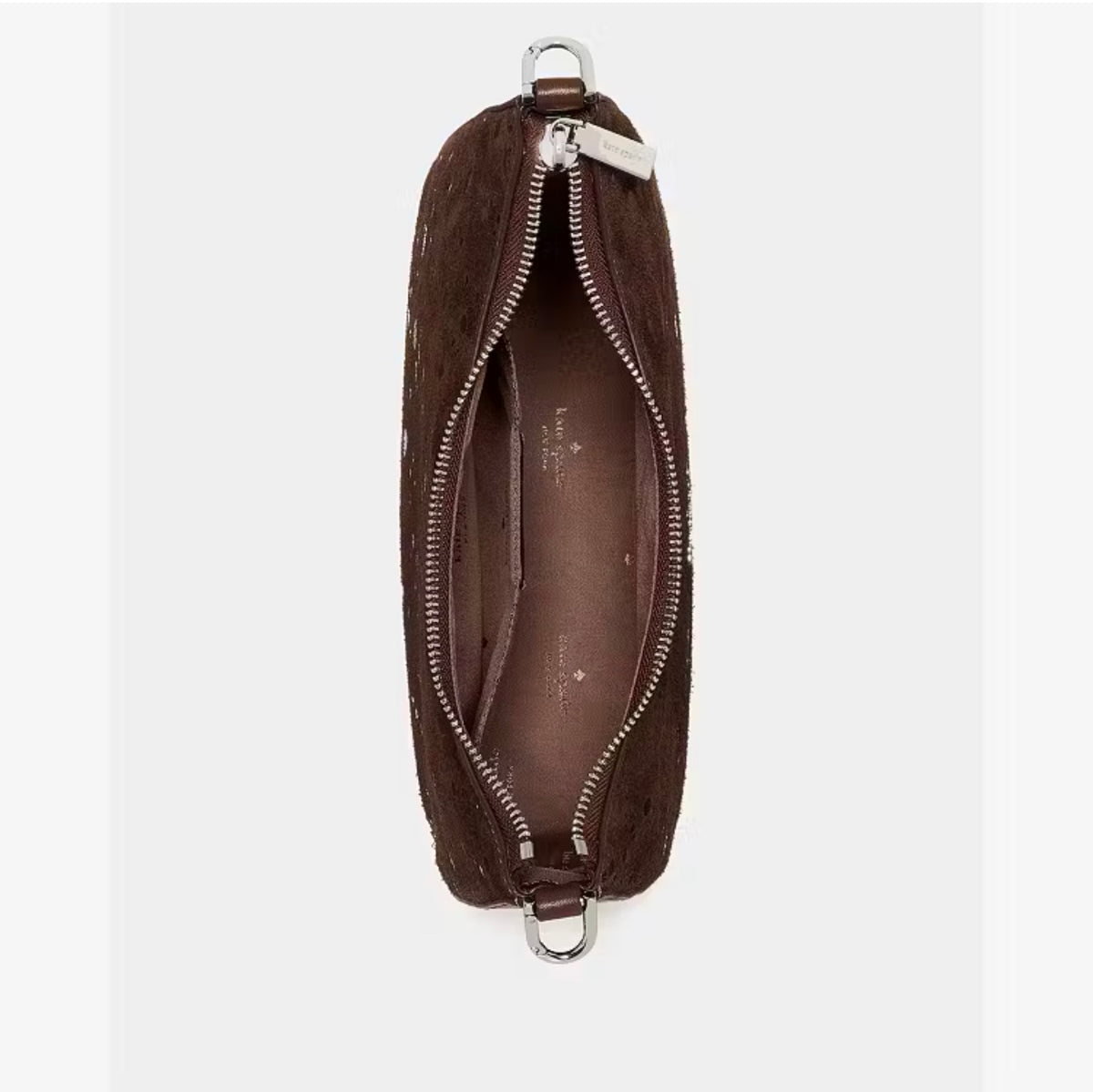 ♠️kate spade Margot Suede Dots Medium Shoulder Crossbody Bag, Hot Fudge NWT