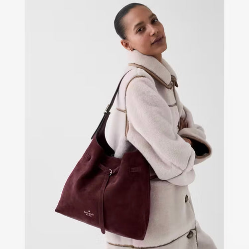♠️kate spade 454 Belted Large Shoulder Bag, Grenache NWT