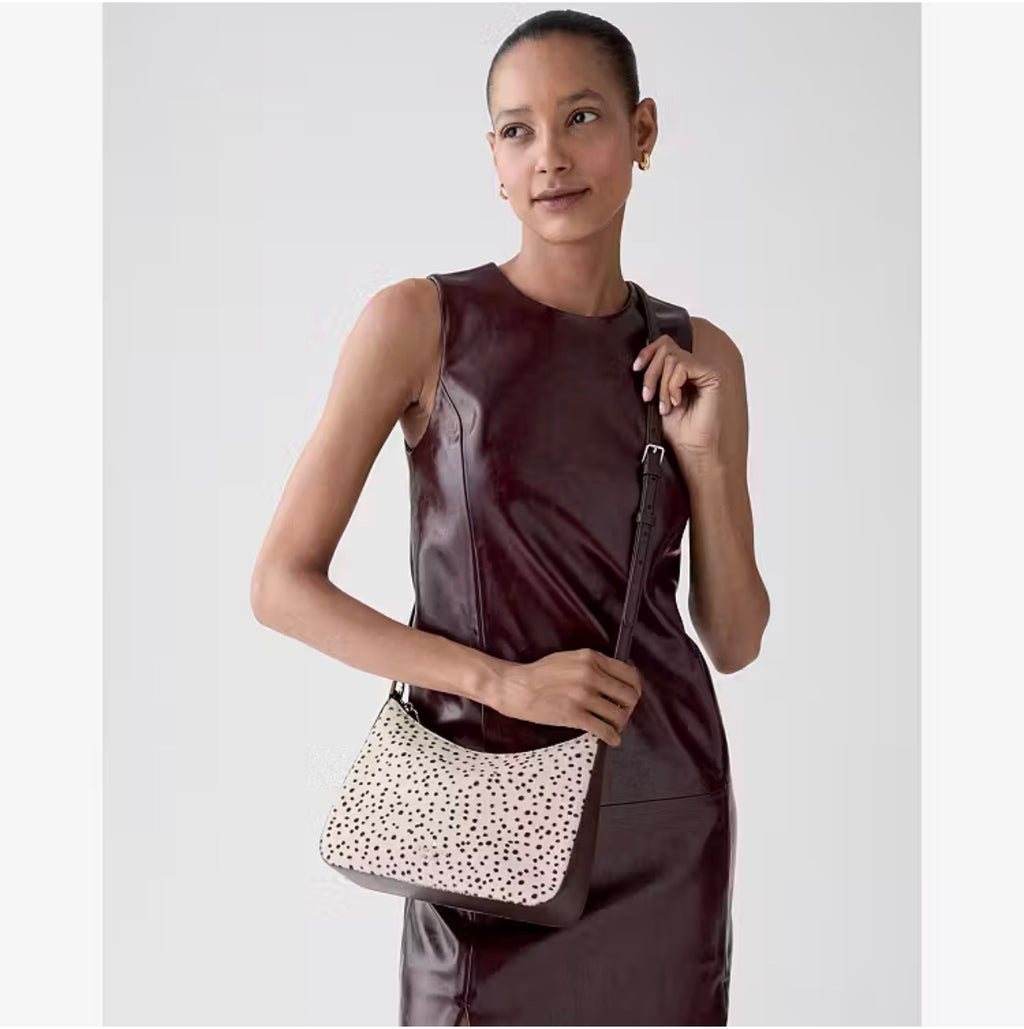 ♠️kate spade Margot Haircalf Medium Crossbody Shoulder Bag, Natural Multi NWT
