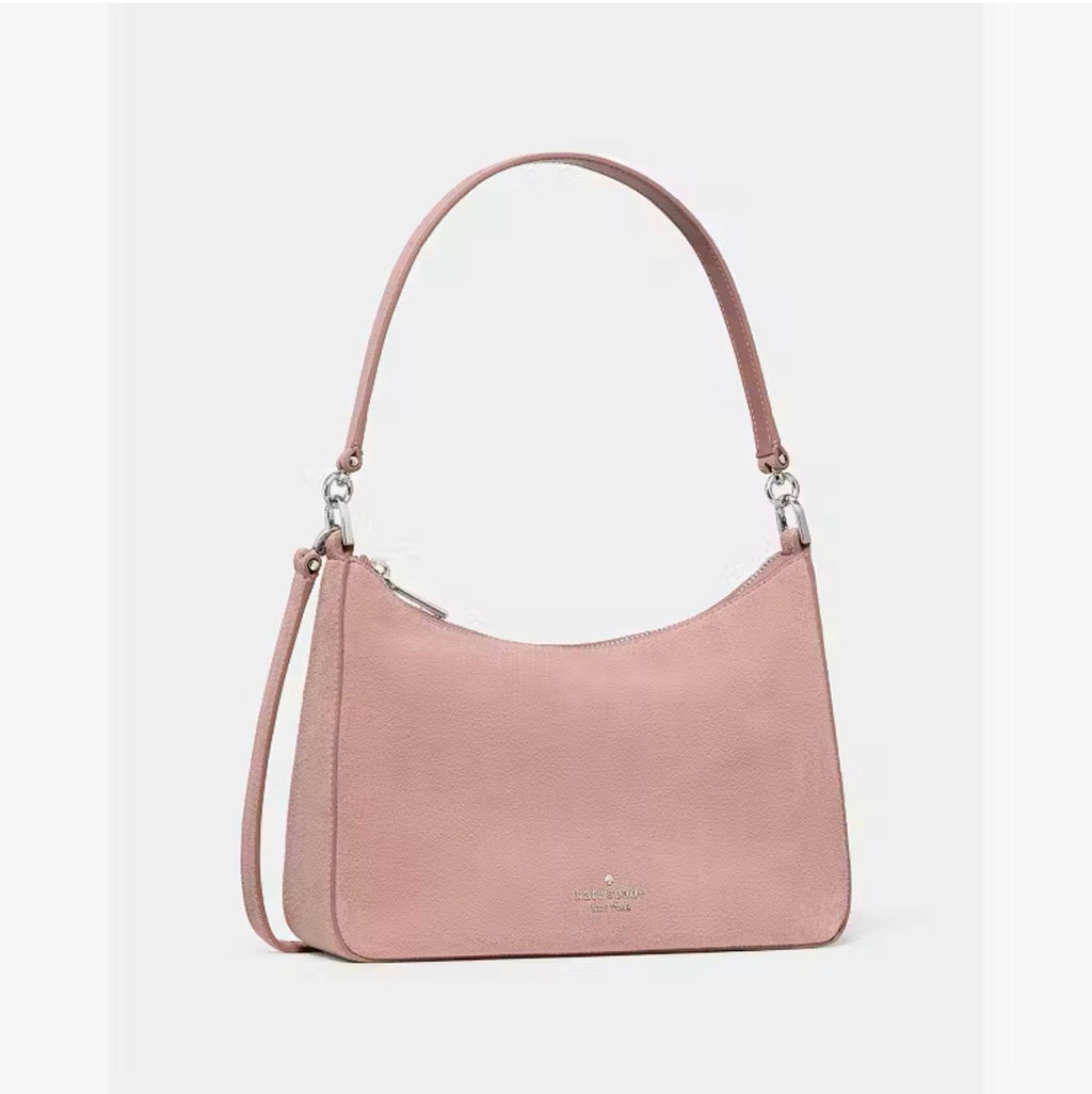 ♠️kate spade Margot Suede Medium Crossbody Shoulder Bag, Enchanted Dusk Rose NWT