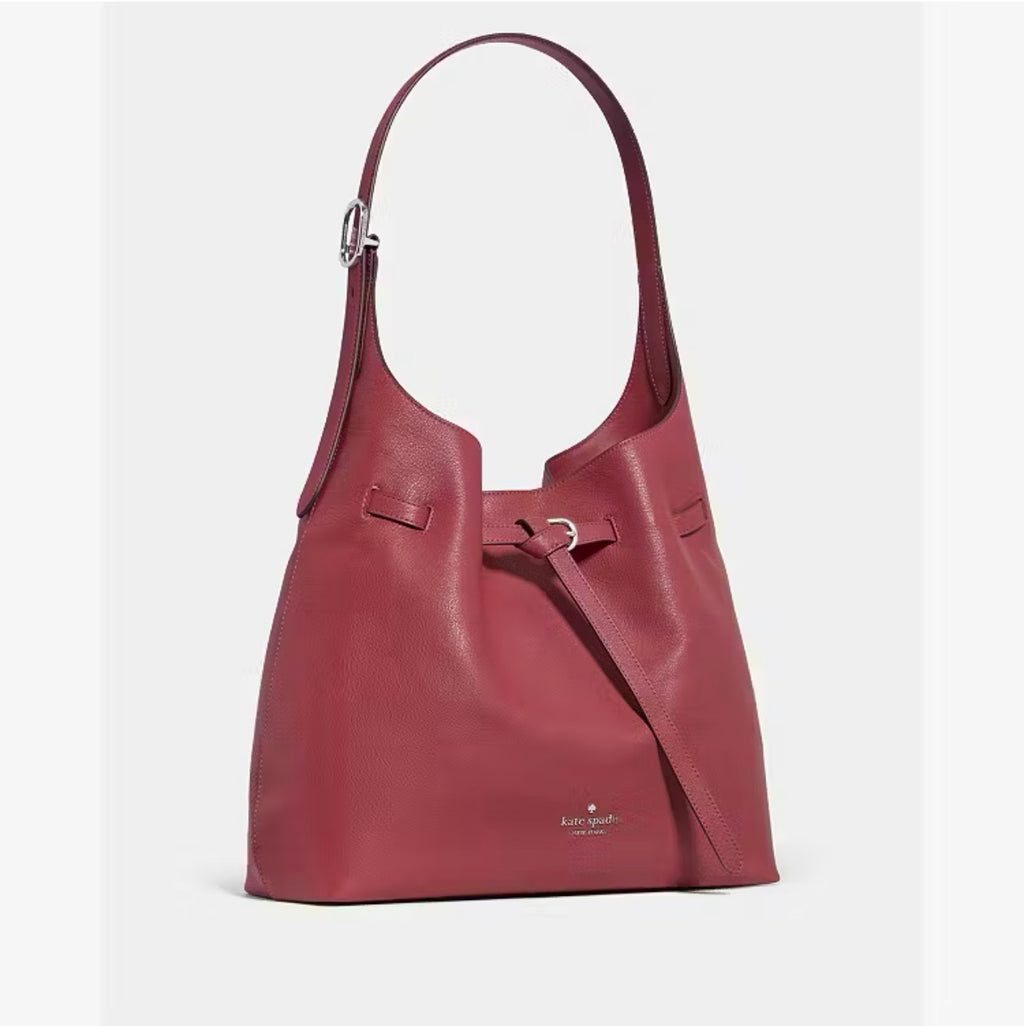 ♠️kate spade 454 Belted Large Shoulder Bag, Red Jasper NWT