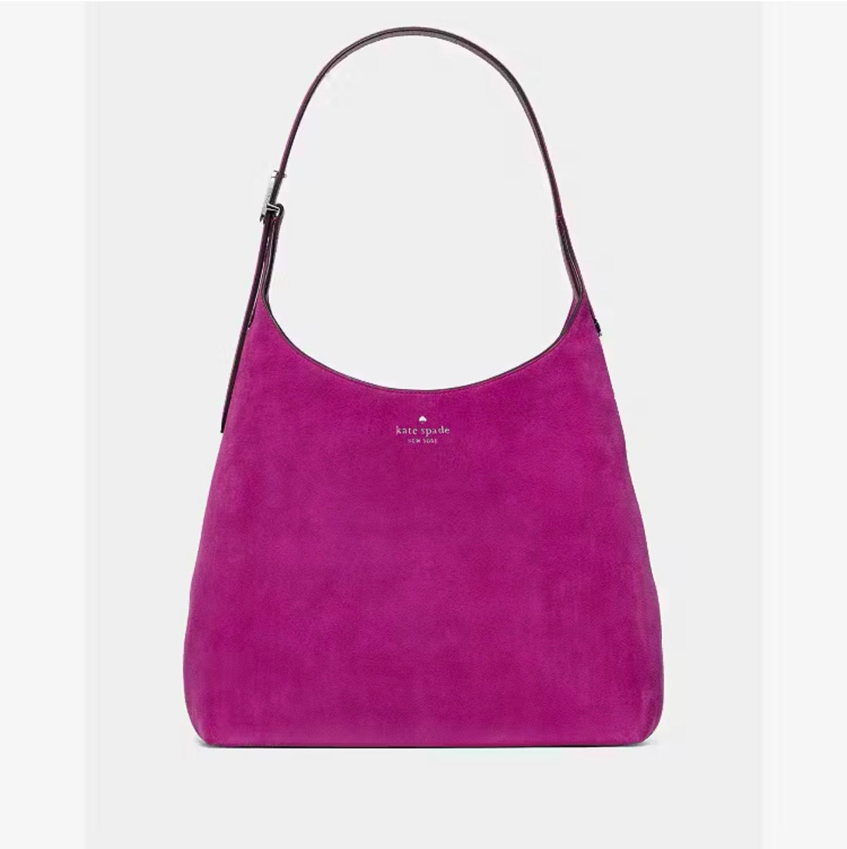 ♠️kate spade 454 Suede Large Shoulder Bag, Beet, NWT