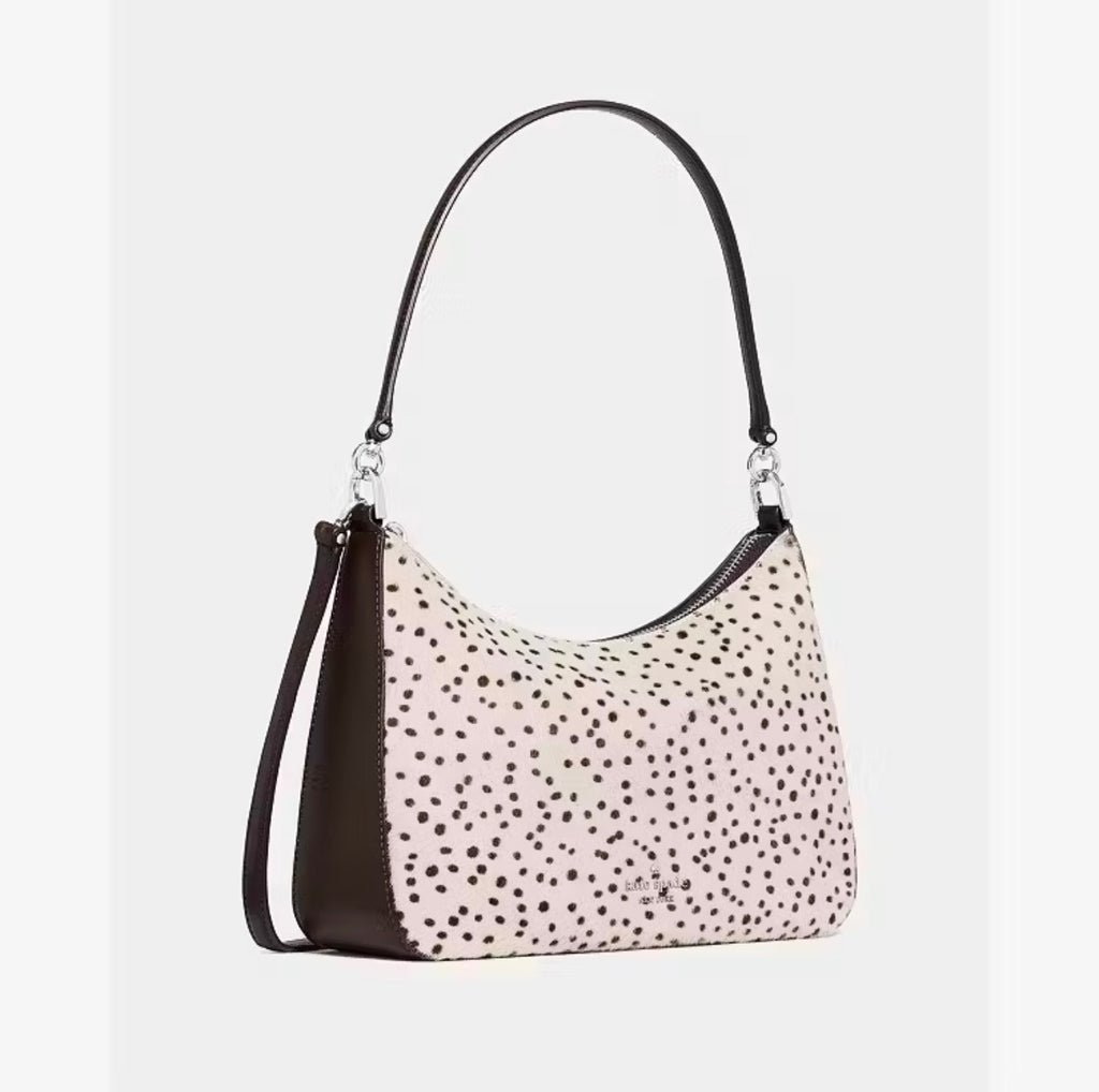 ♠️kate spade Margot Haircalf Medium Crossbody Shoulder Bag, Natural Multi NWT