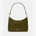 ♠️kate spade Margot Suede Medium Crossbody Shoulder Bag, Enchanted Green NWT