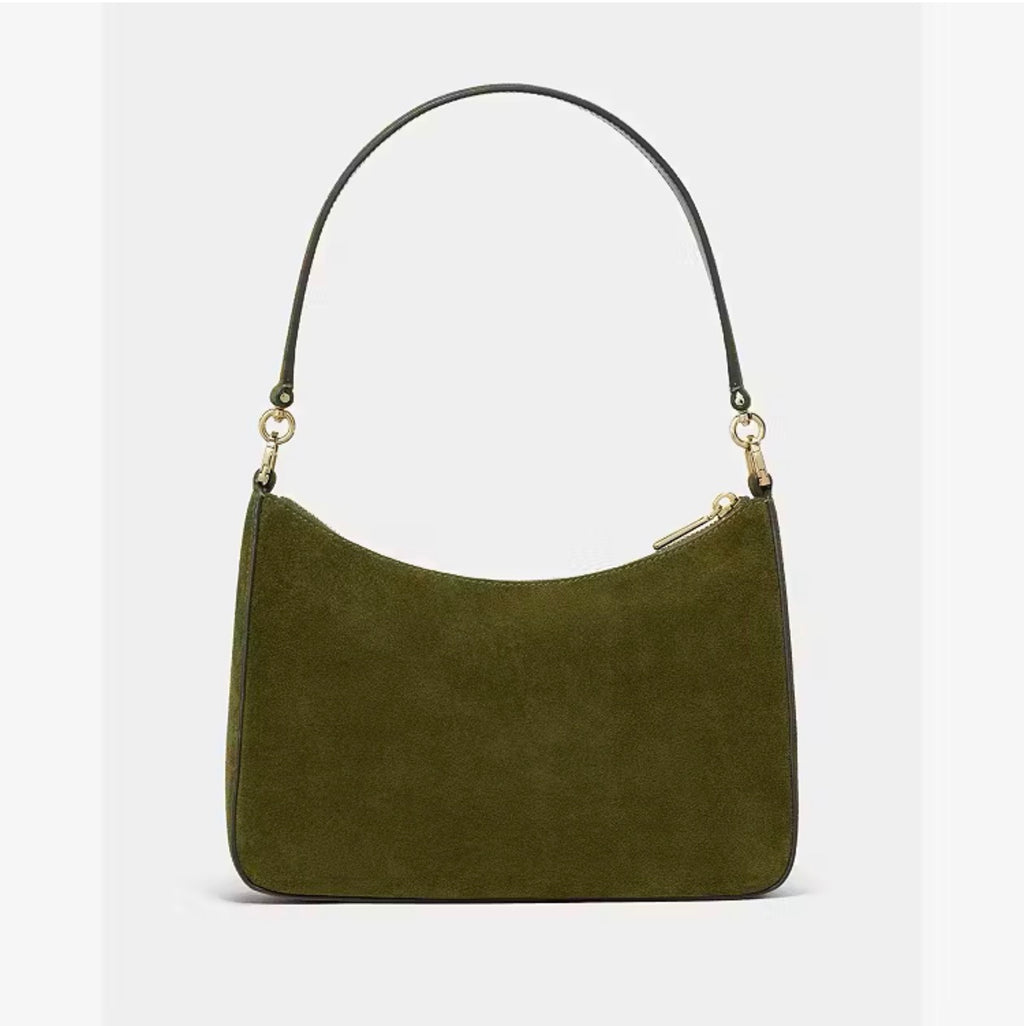 ♠️kate spade Margot Suede Medium Crossbody Shoulder Bag, Enchanted Green NWT