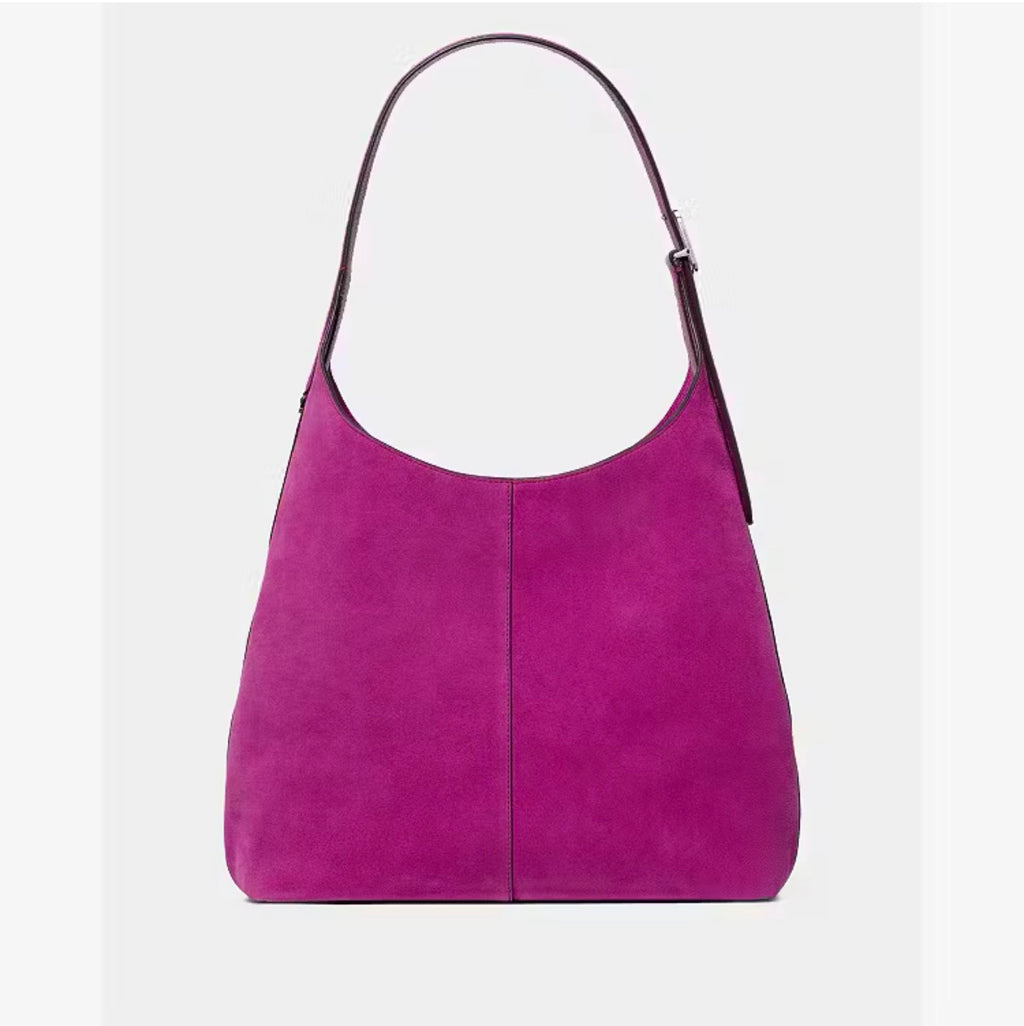♠️kate spade 454 Suede Large Shoulder Bag, Beet, NWT
