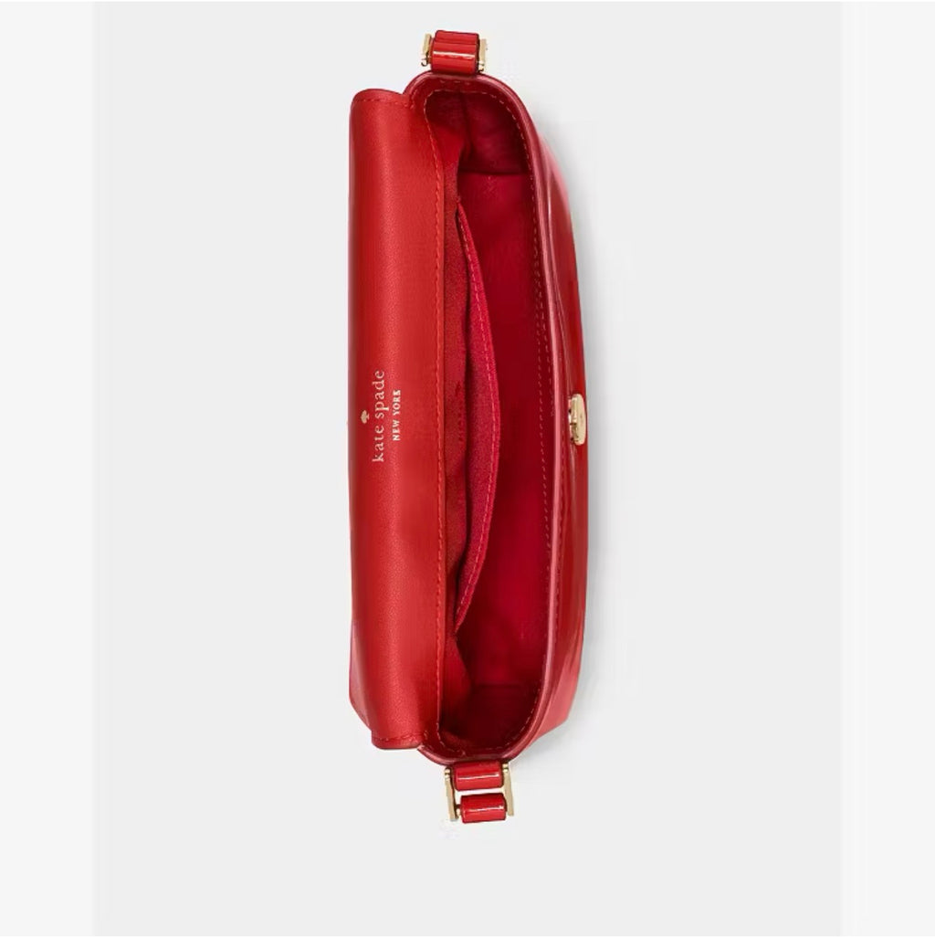 ♠️kate spade Gwen Patent Crossbody Bag, KS Bright Red NWT