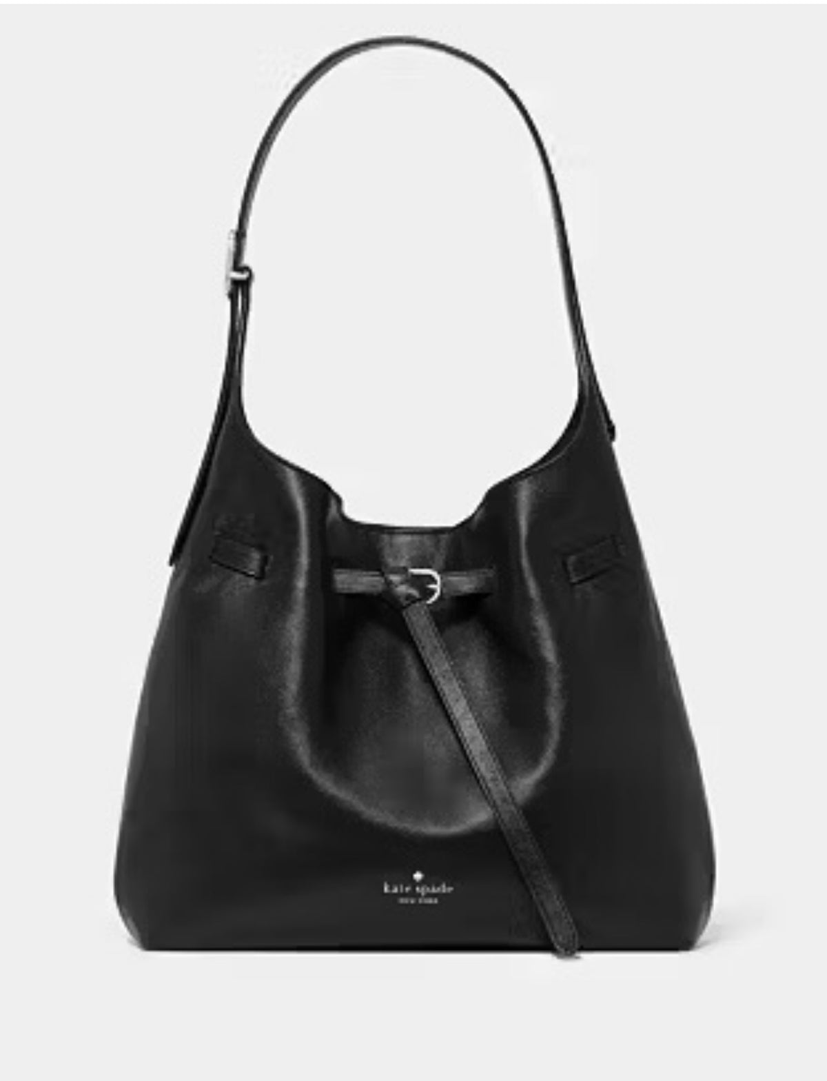 ♠️kate spade 454 Belted Large Shoulder Bag, Black NWT