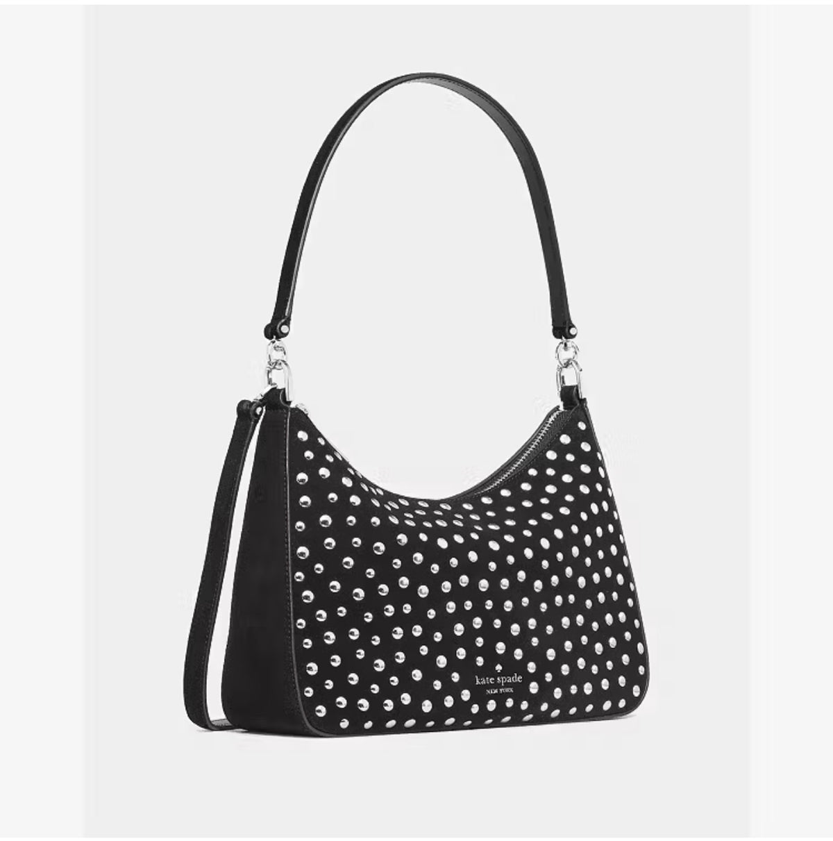 ♠️kate spade Margot Studded Medium Shoulder Crossbody Bag, Black Multi NWT