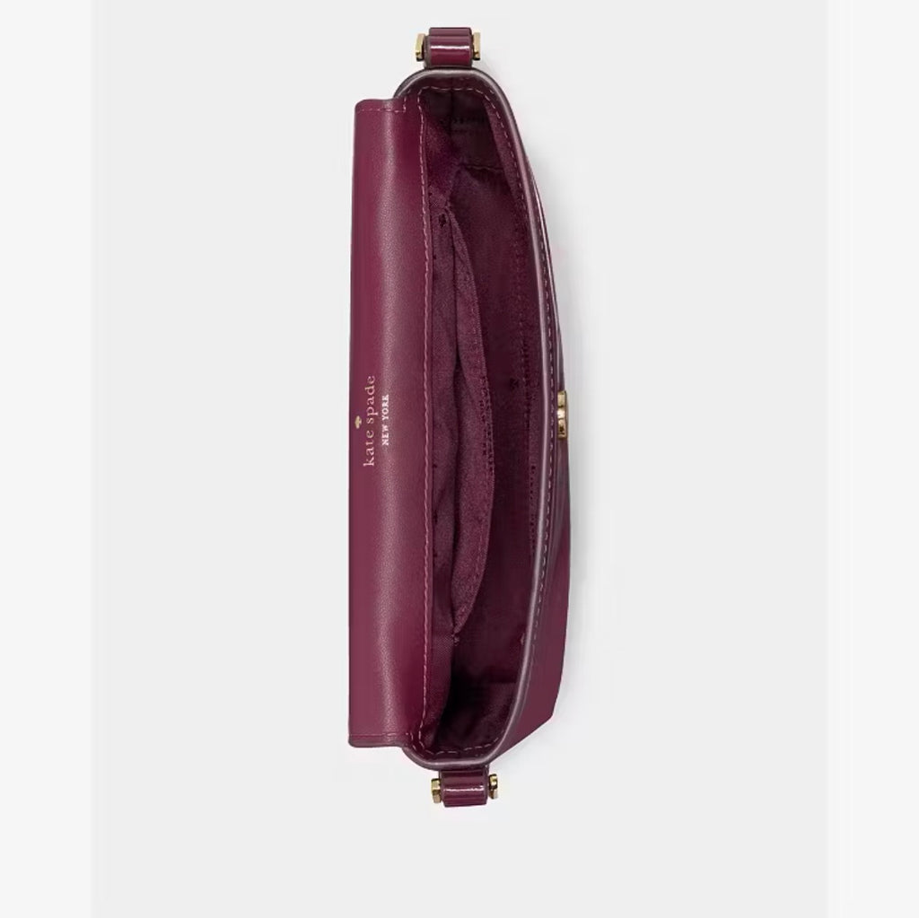 ♠️kate spade Gwen Patent Crossbody Bag, Deep Cherry NWT