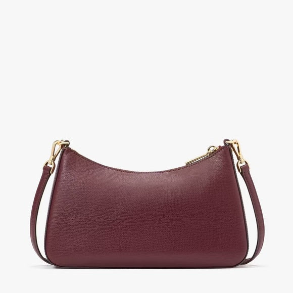 ♠️kate spade Flower Embroidered Convertible Crossbody Bag, Dark Merlot NEW NWT