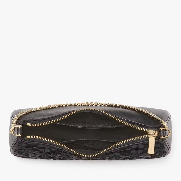 ♠️kate spade Flower Embroidered Convertible Crossbody Bag, Black NEW NWT