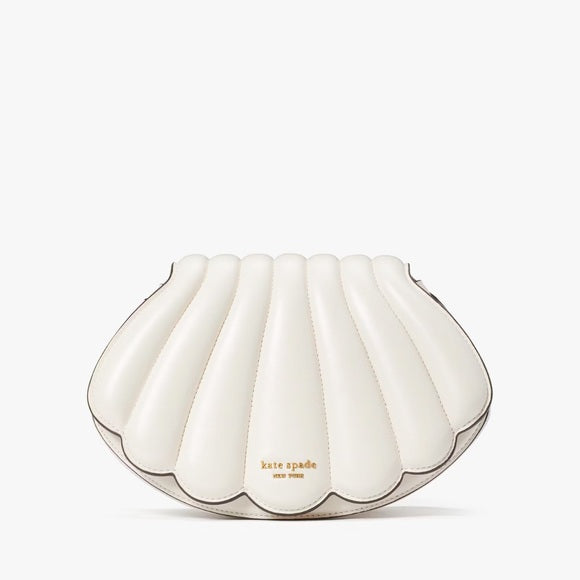 ♠️kate spade What The Shell 3D SeaShell Pearl Chain Convertible Crossbody Bag, Cream NWT