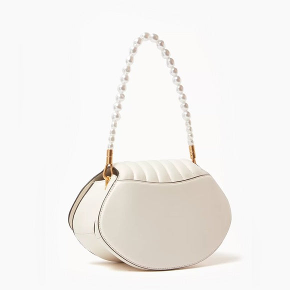 ♠️kate spade What The Shell 3D SeaShell Pearl Chain Convertible Crossbody Bag, Cream NWT