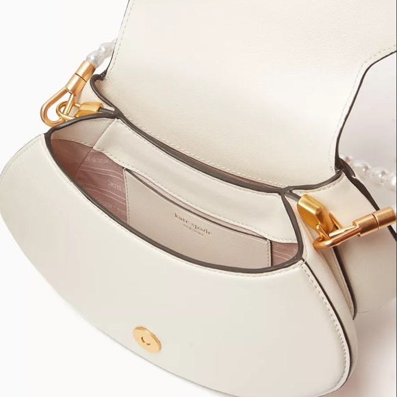 ♠️kate spade What The Shell 3D SeaShell Pearl Chain Convertible Crossbody Bag, Cream NWT