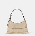 ♠️kate spade 454 Suede Fringe Mini Crossbody Bag, Light Sand NWT