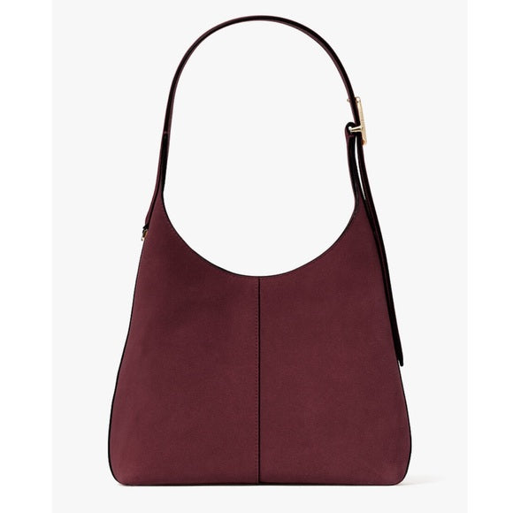 ♠️kate spade 454 Suede Small Shoulder Bag, Dark Merlot Burgundy Wine Red NWT