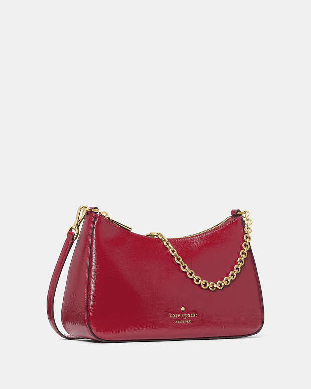 ♠️kate spade Margot Textured Patent Leather Convertible Crossbody, NWT