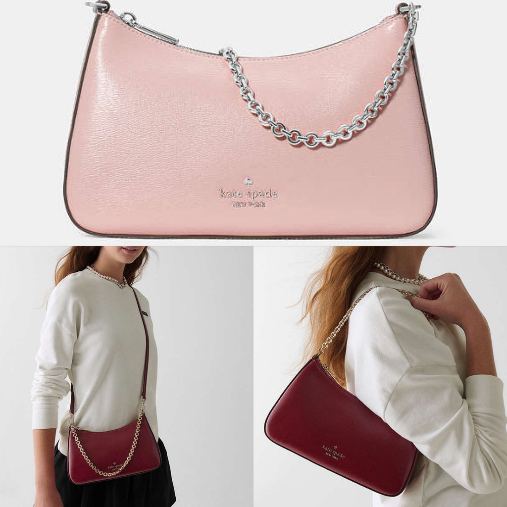 ♠️kate spade Margot Textured Patent Leather Convertible Crossbody, NWT