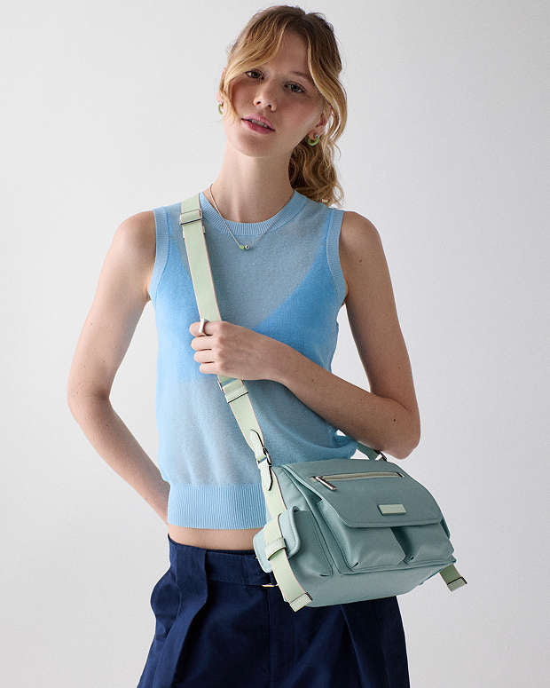 ♠️kate spade Carter Ksnyl Cargo Messenger Bag, NWT