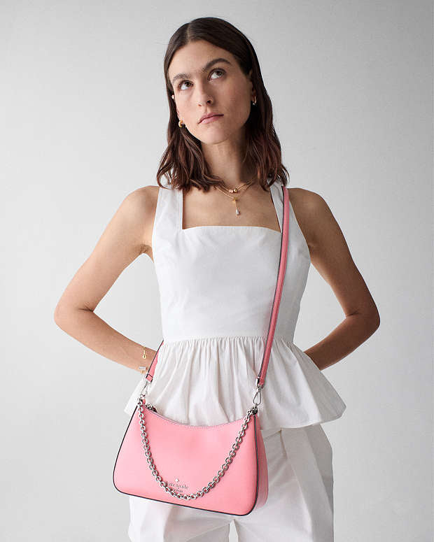♠️kate spade Margot Textured Patent Leather Convertible Crossbody, NWT