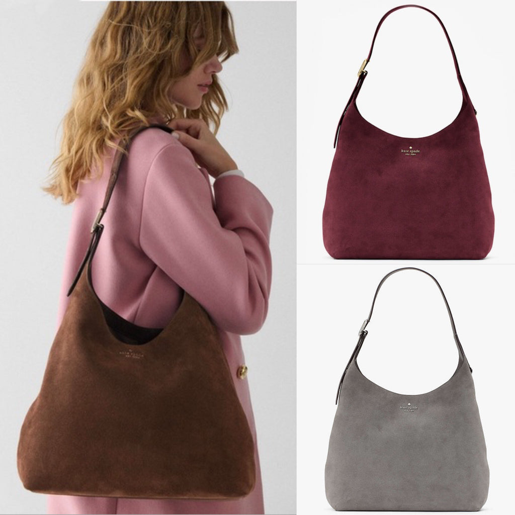 ♠️kate spade 454 Suede Large Shoulder Bag, NWT