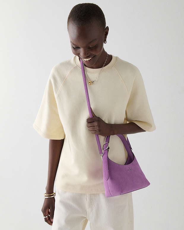 ♠️kate spade 454 Suede Mini Crossbody, Wisteria NWT