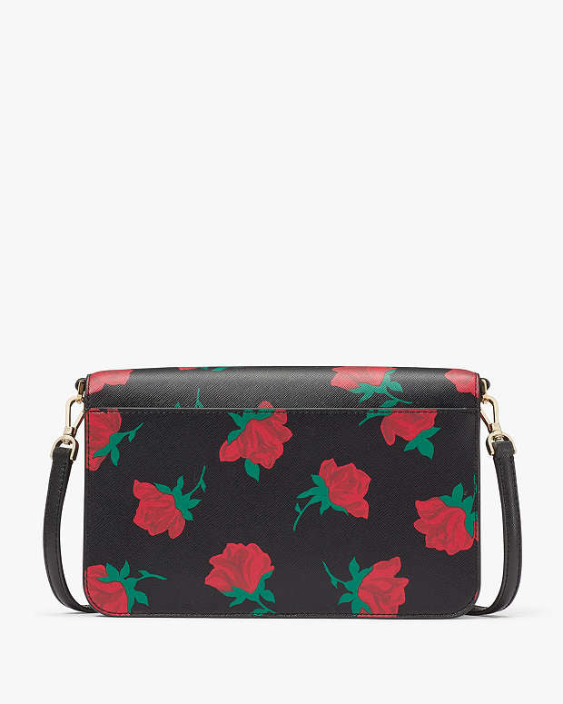 ♠️kate spade Madison Rose Toss Printed Flap Crossbody, NWT