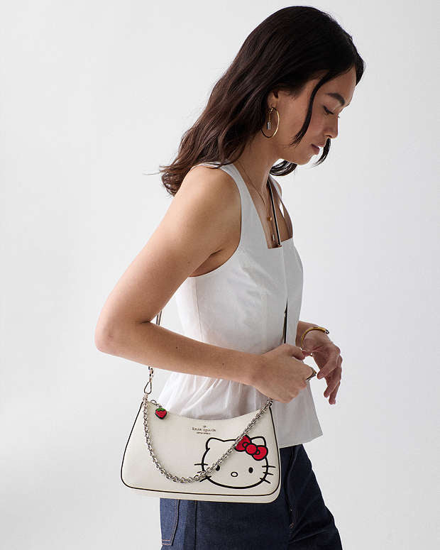 ♠️kate spade Hello Kitty And Friends X Kate Spade New York Crossbody Bag with Hello Kitty, Cream Multi NWT
