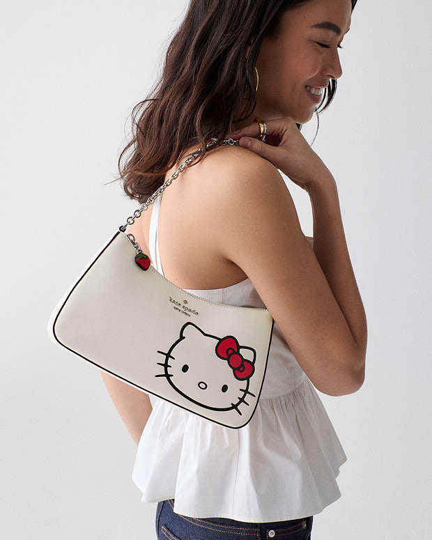 ♠️kate spade Hello Kitty And Friends X Kate Spade New York Crossbody Bag with Hello Kitty, Cream Multi NWT