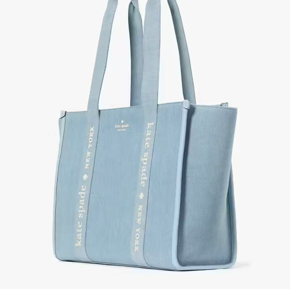 ♠️kate spade Kip Denim Large Tote, NWT
